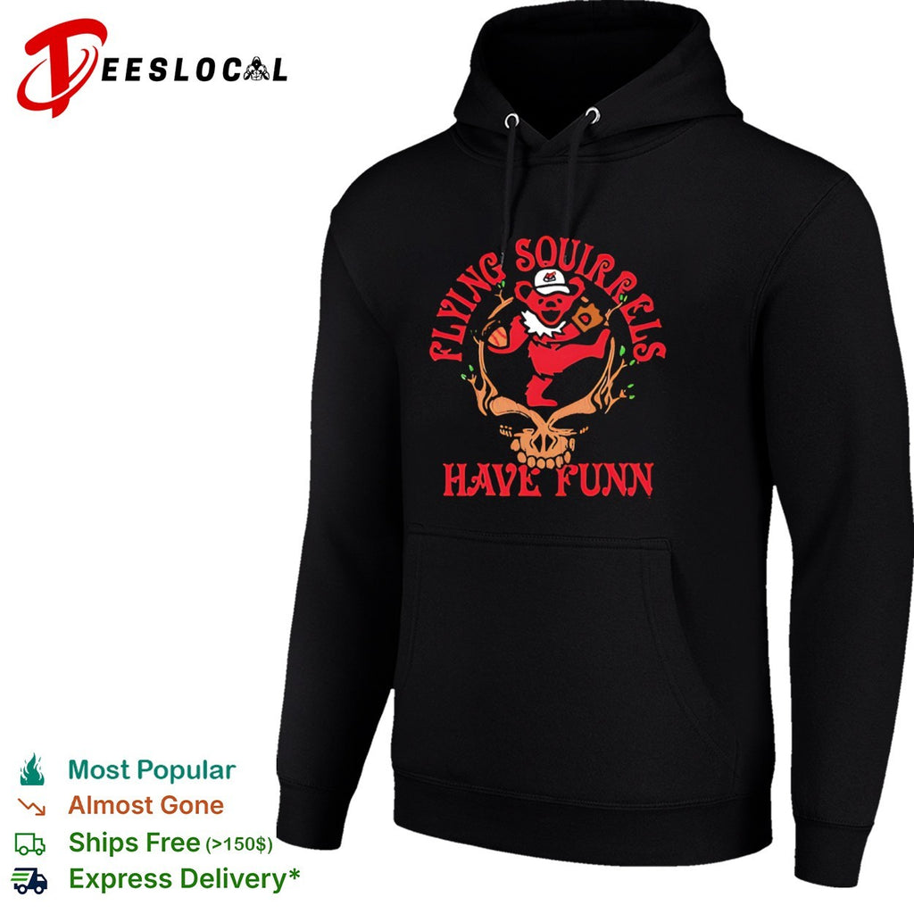 Flying Squirrels have funn bear skull shirt