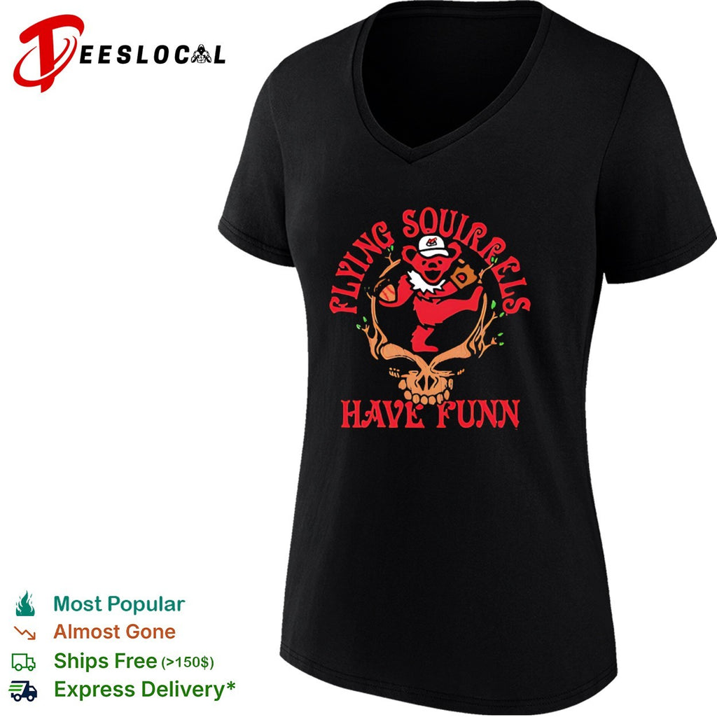 Flying Squirrels have funn bear skull shirt