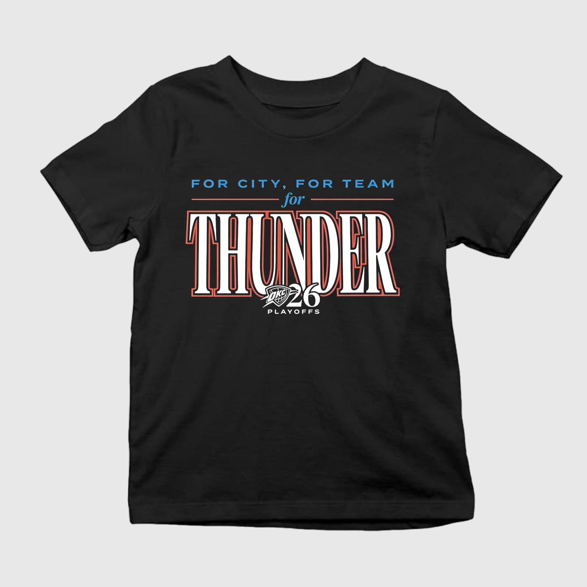 For City For Team For Thunder Playoff 2026 Shirt