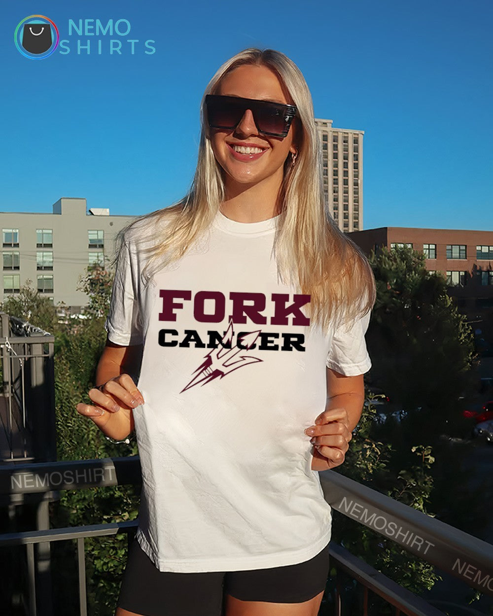 Fork caner Arizona State Sun Devils shirt