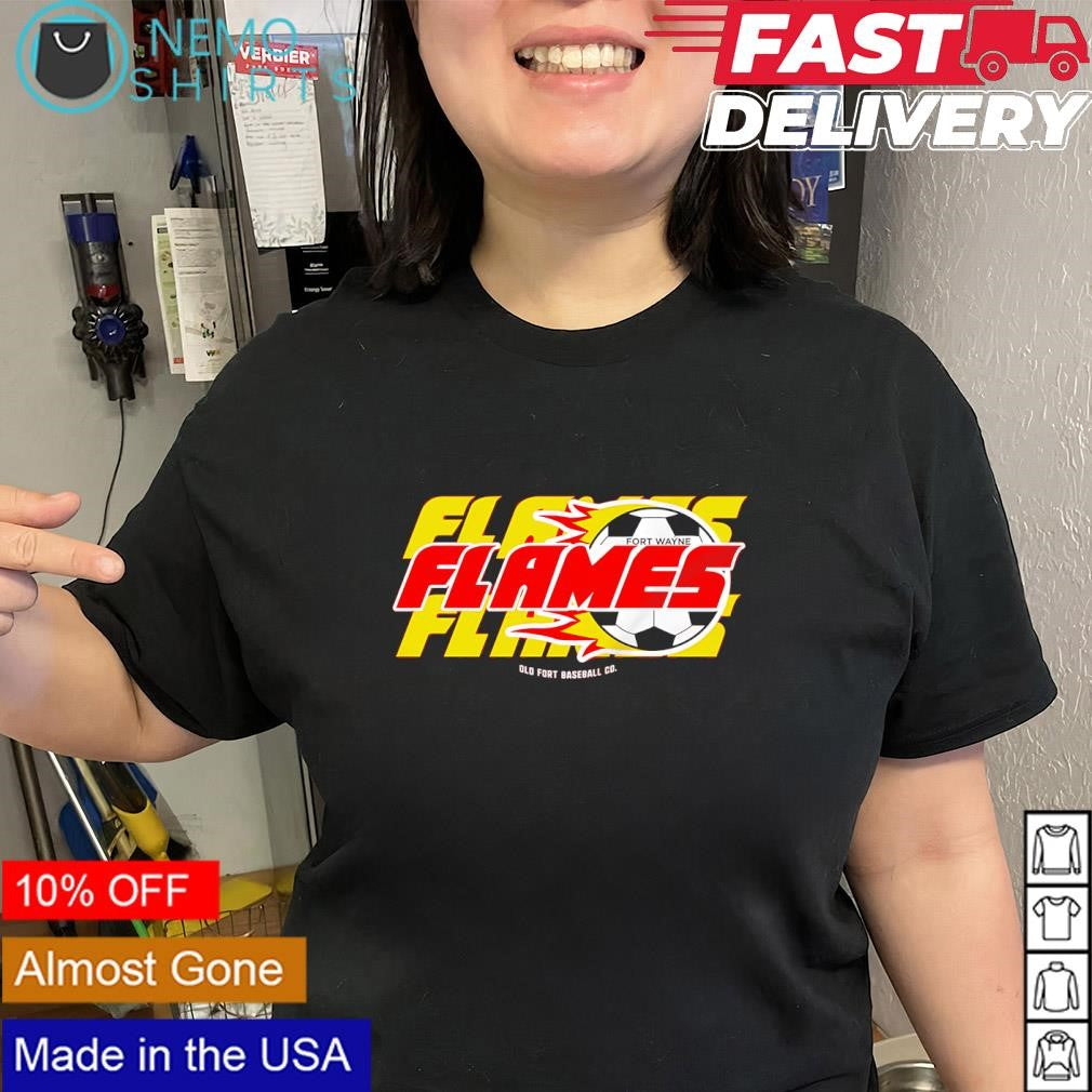 Fort Wayne Flames soccer team logo shirt