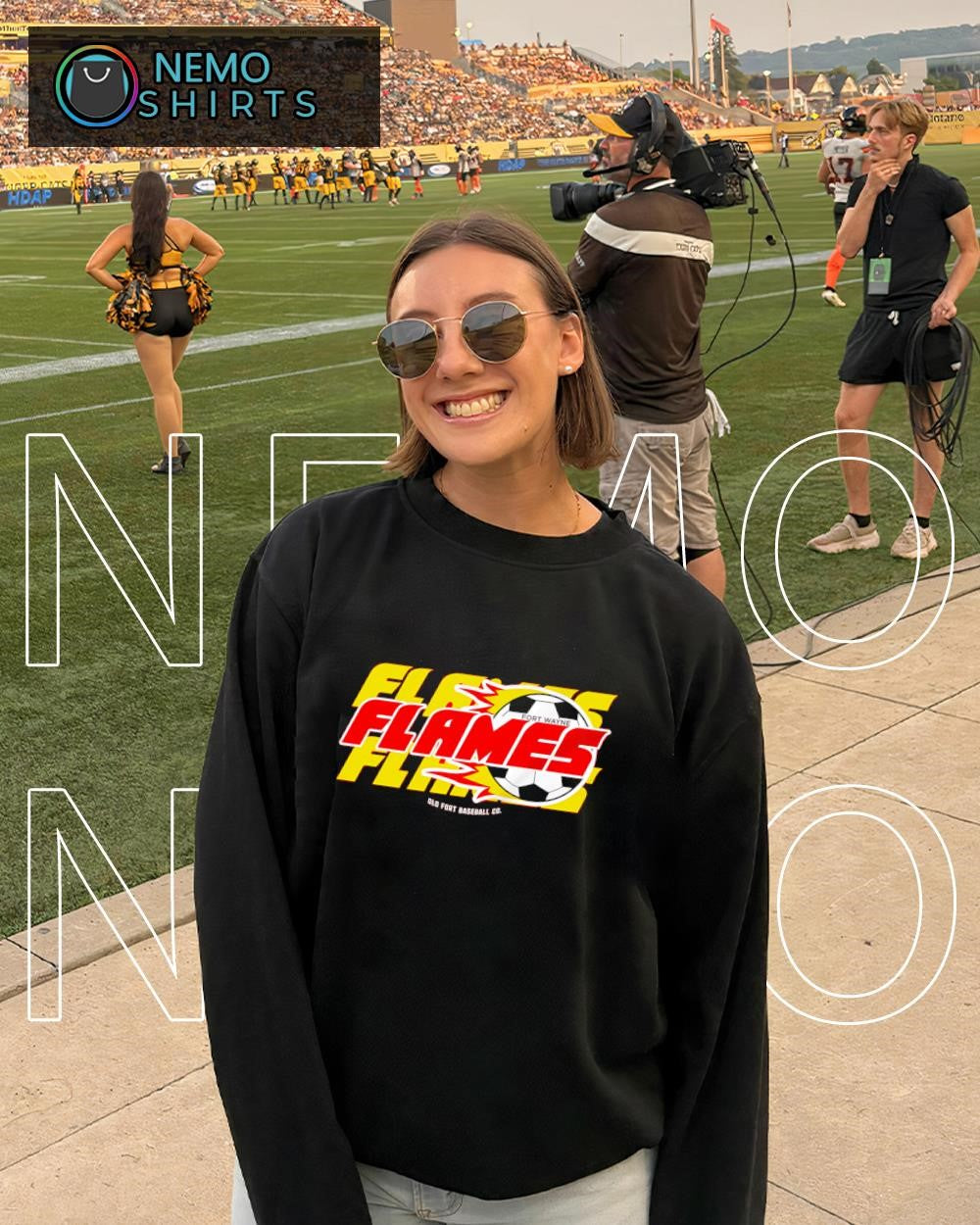 Fort Wayne Flames soccer team logo shirt