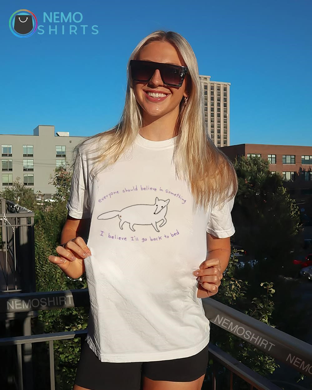 Fox everyone should believe in Something I believe I’ll go back to bed shirt
