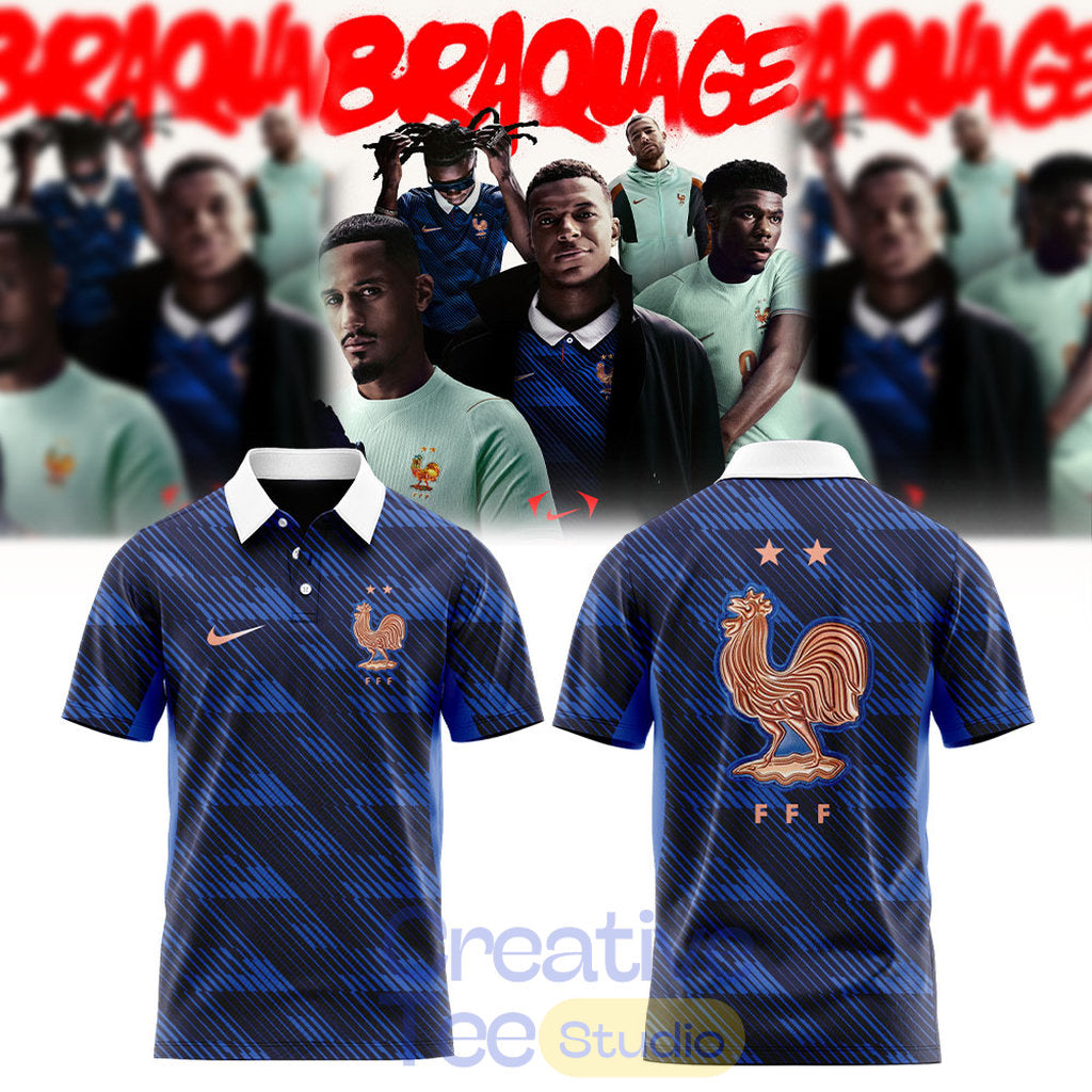 France National Team Away For The World Cup Is An Homage To The Statue of Liberty Polo Shirt