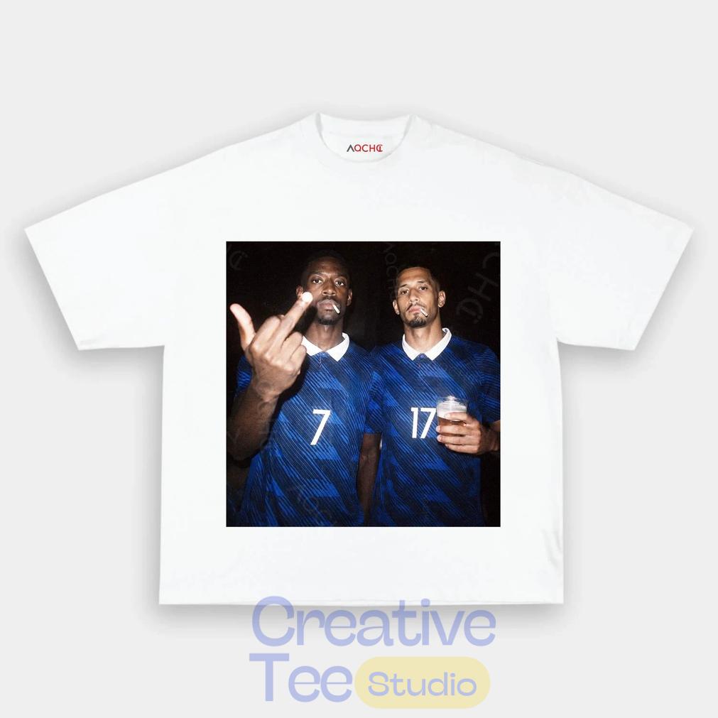 France National Team Dembélé x Saliba Drunk Smoke T-Shirt