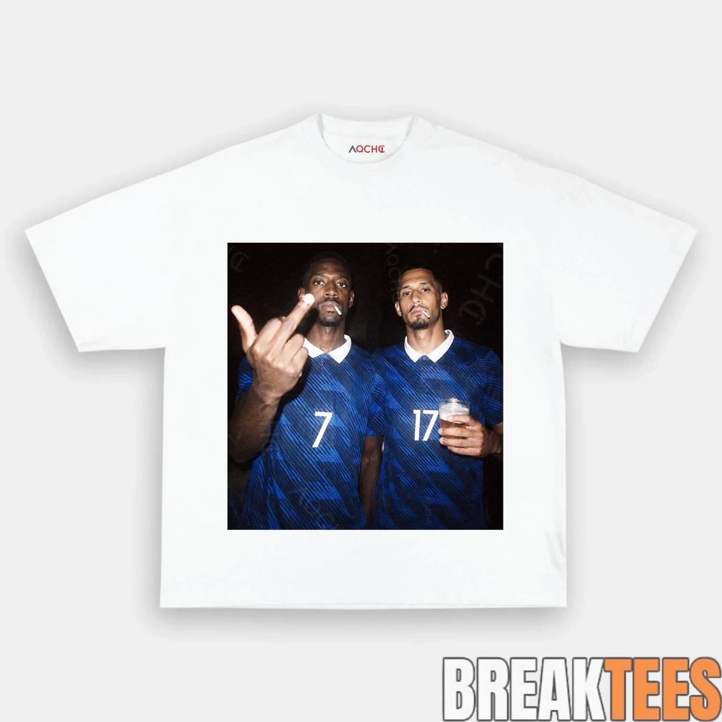 France National Team Dembele x Saliba Drunk Smoke Tee