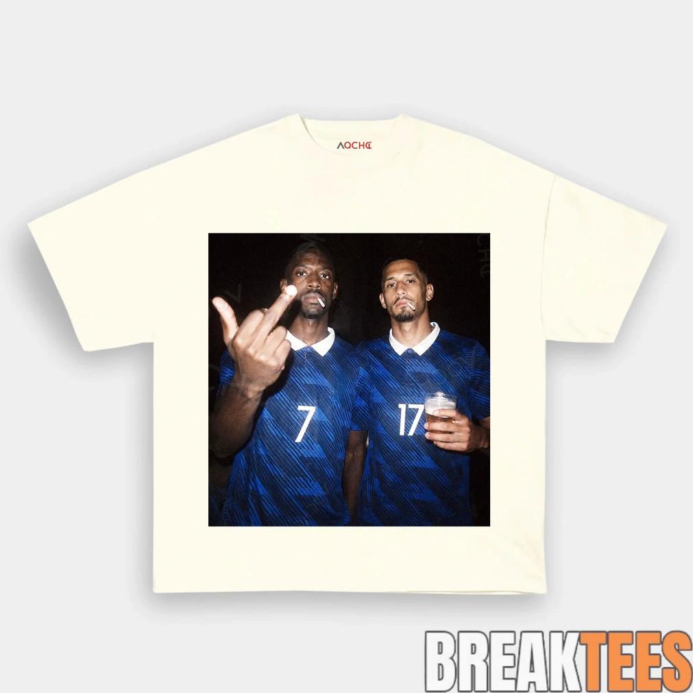France National Team Dembele x Saliba Drunk Smoke Tee