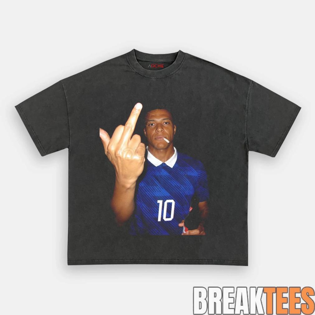 France National Team Mbappé Drunk Middle Finger Tee