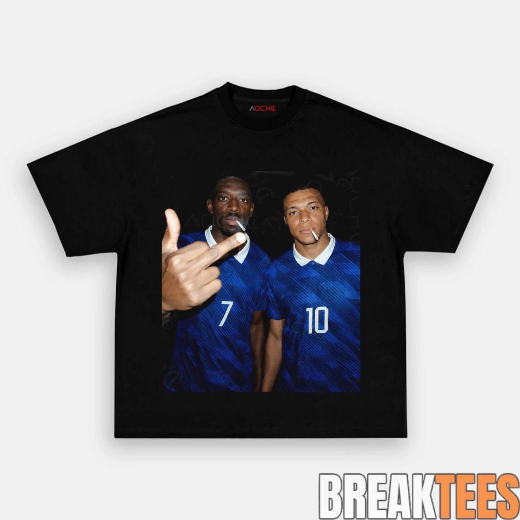 France National Team Mbappé x Dembele Drunk Smoke Tee