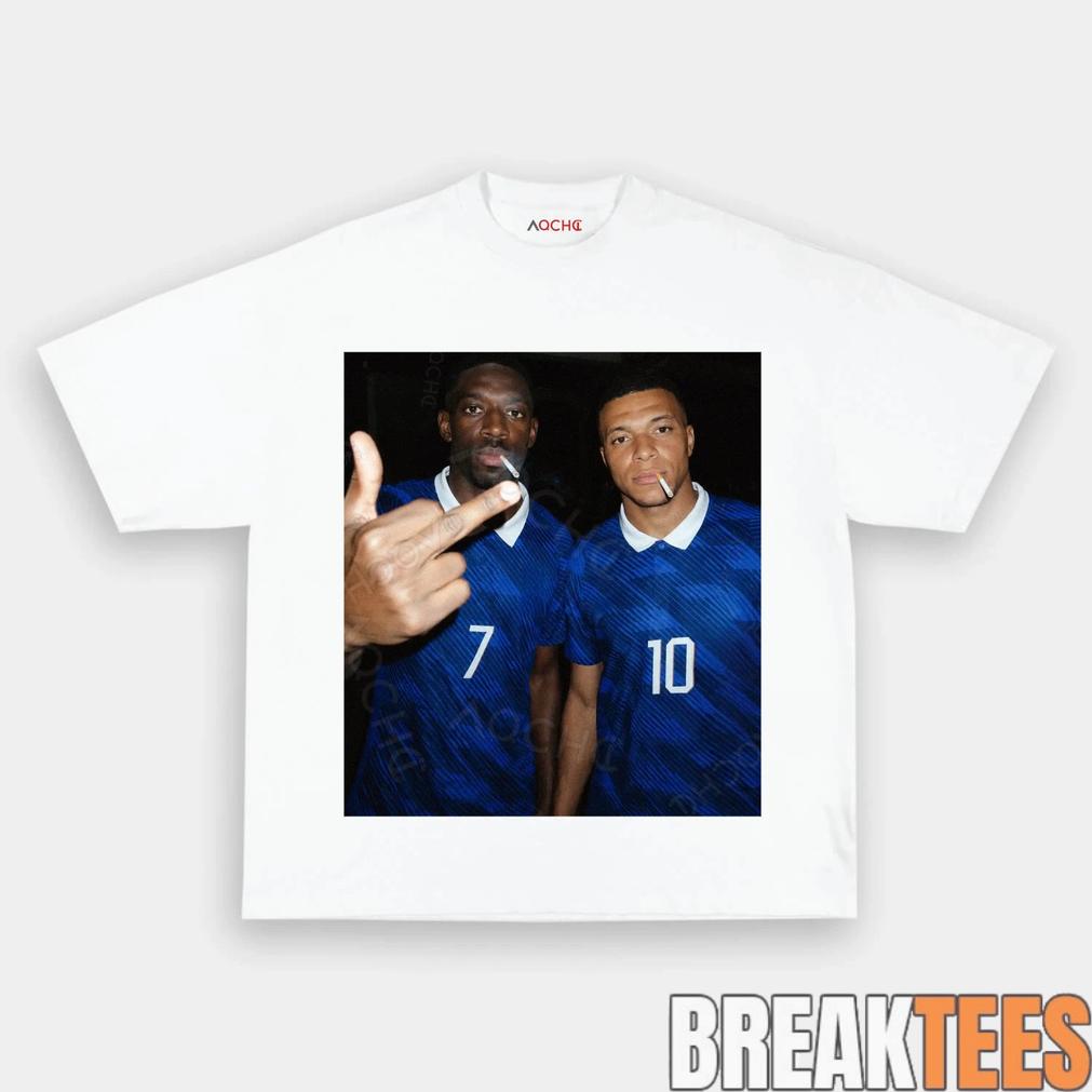 France National Team Mbappé x Dembele Drunk Smoke Tee