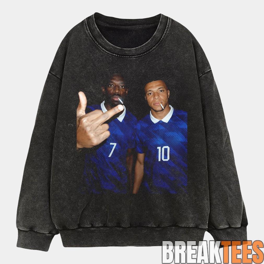 France National Team Mbappé x Dembele Drunk Smoke Tee