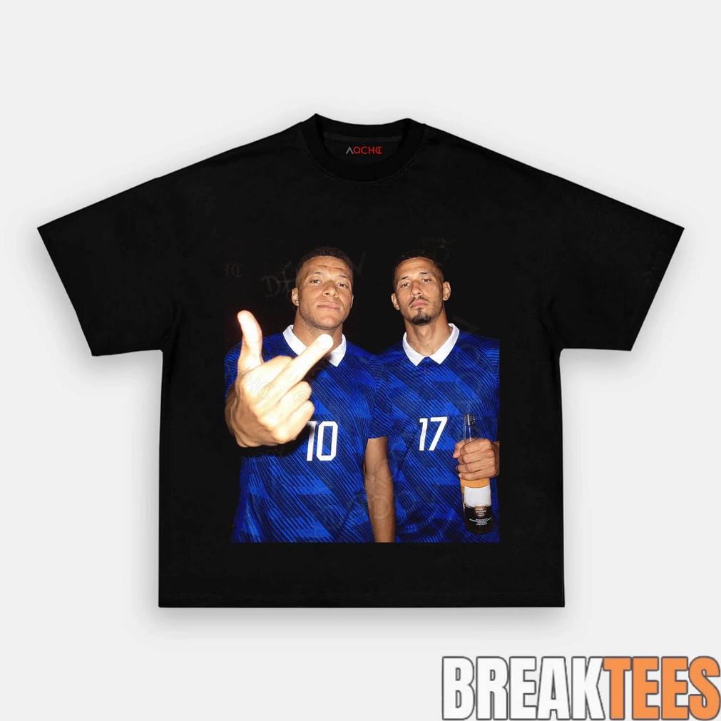 France National Team Mbappé x Saliba Drunk Smoke Tee