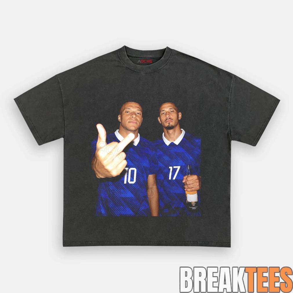 France National Team Mbappé x Saliba Drunk Smoke Tee