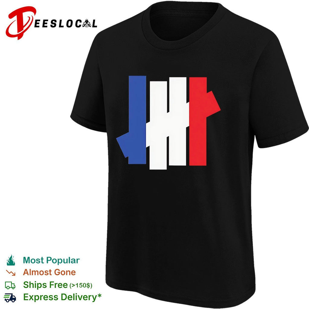 France flag x Undefeated logo shirt