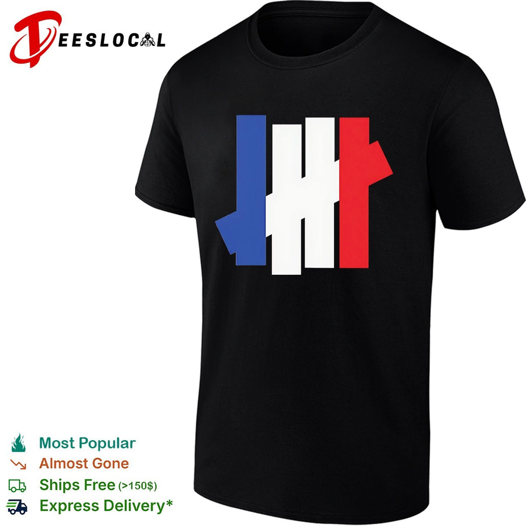 France flag x Undefeated logo shirt
