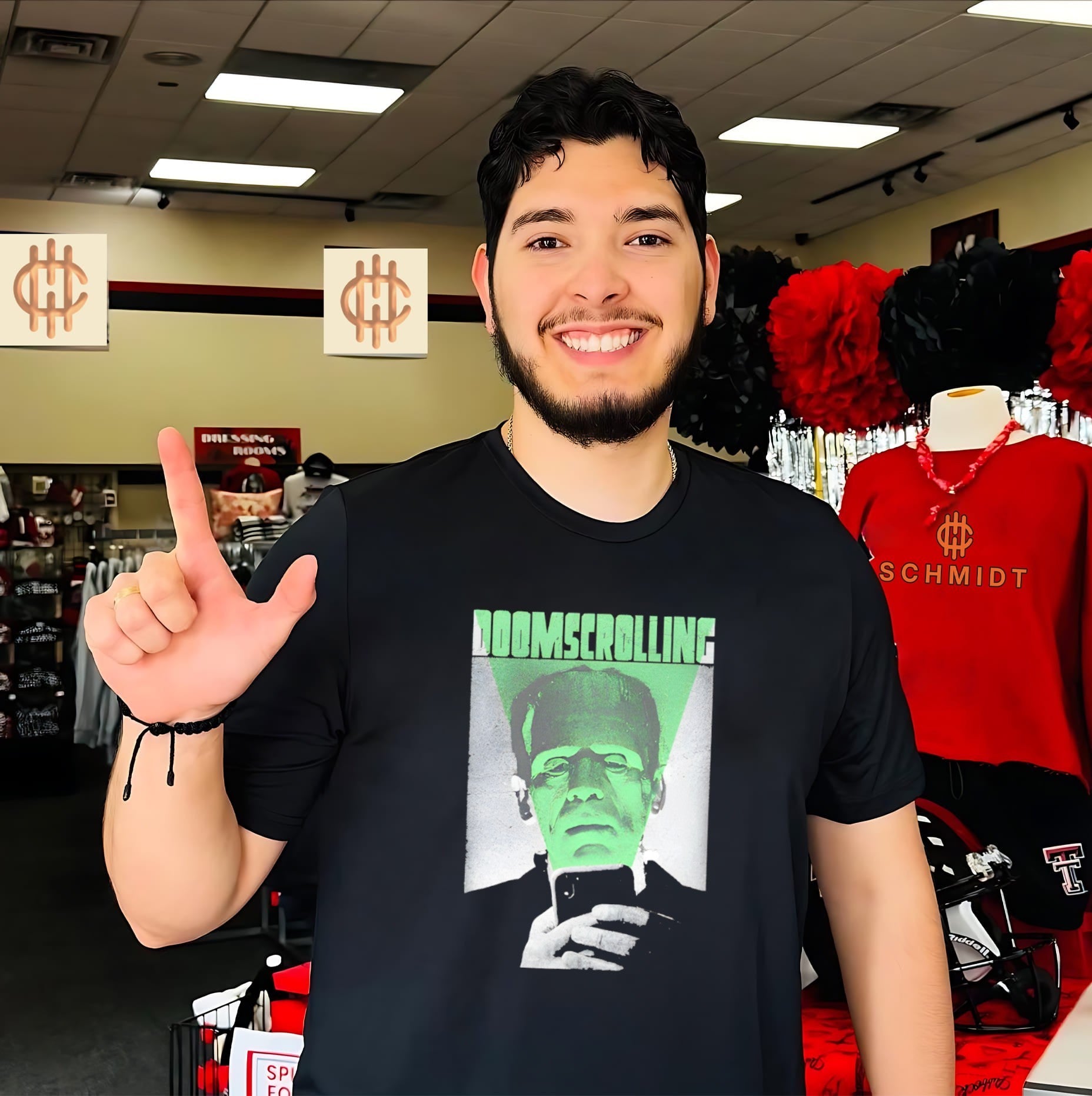 Frankenstein doomscrolling shirt