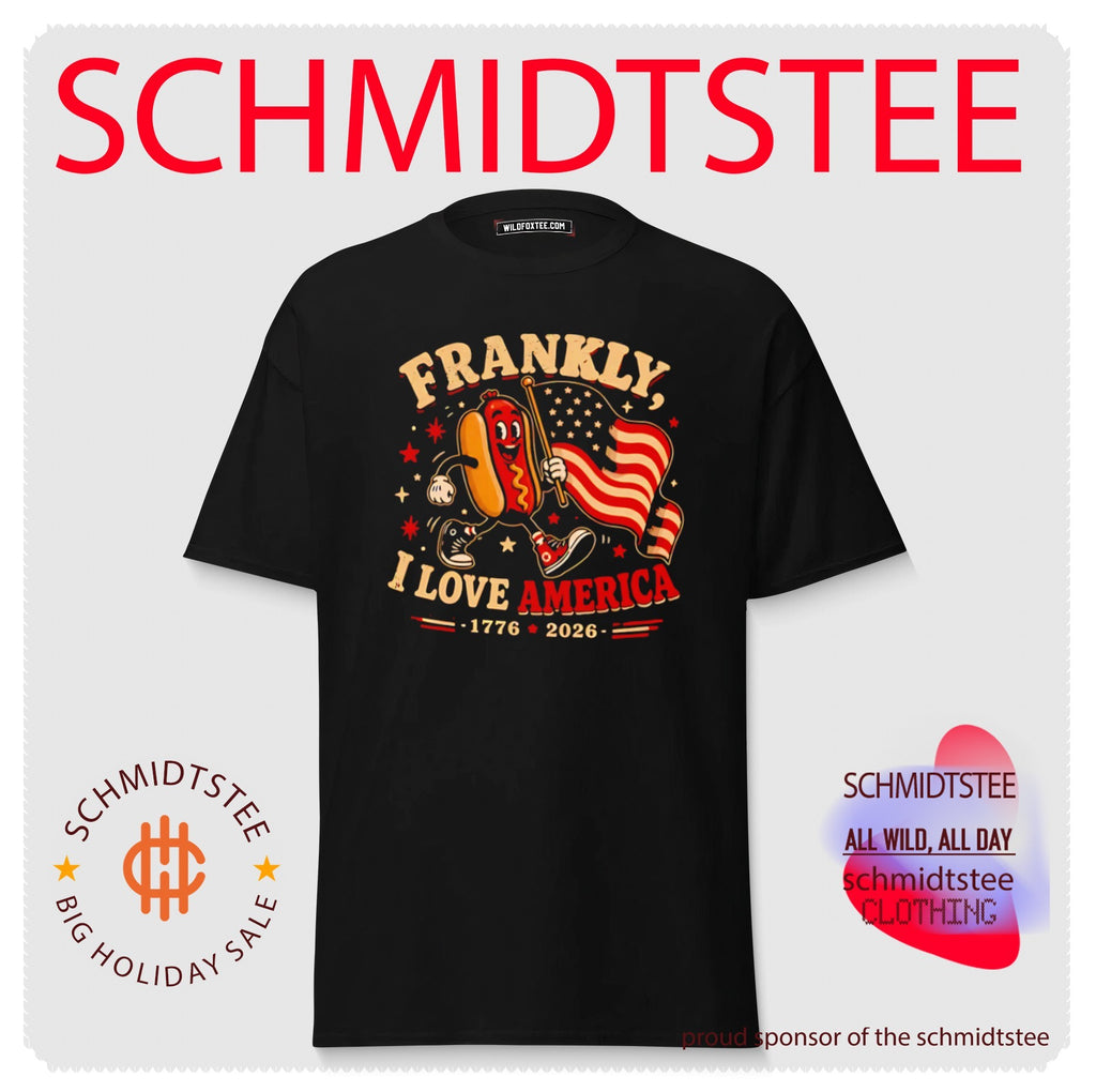 Frankly I Love America 1776-2026 Hot Dog shirt