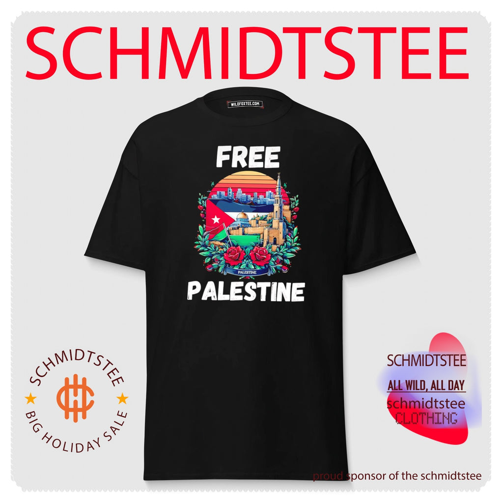 Free Palestine with Dome of the Rock and Floral Wreath shirt