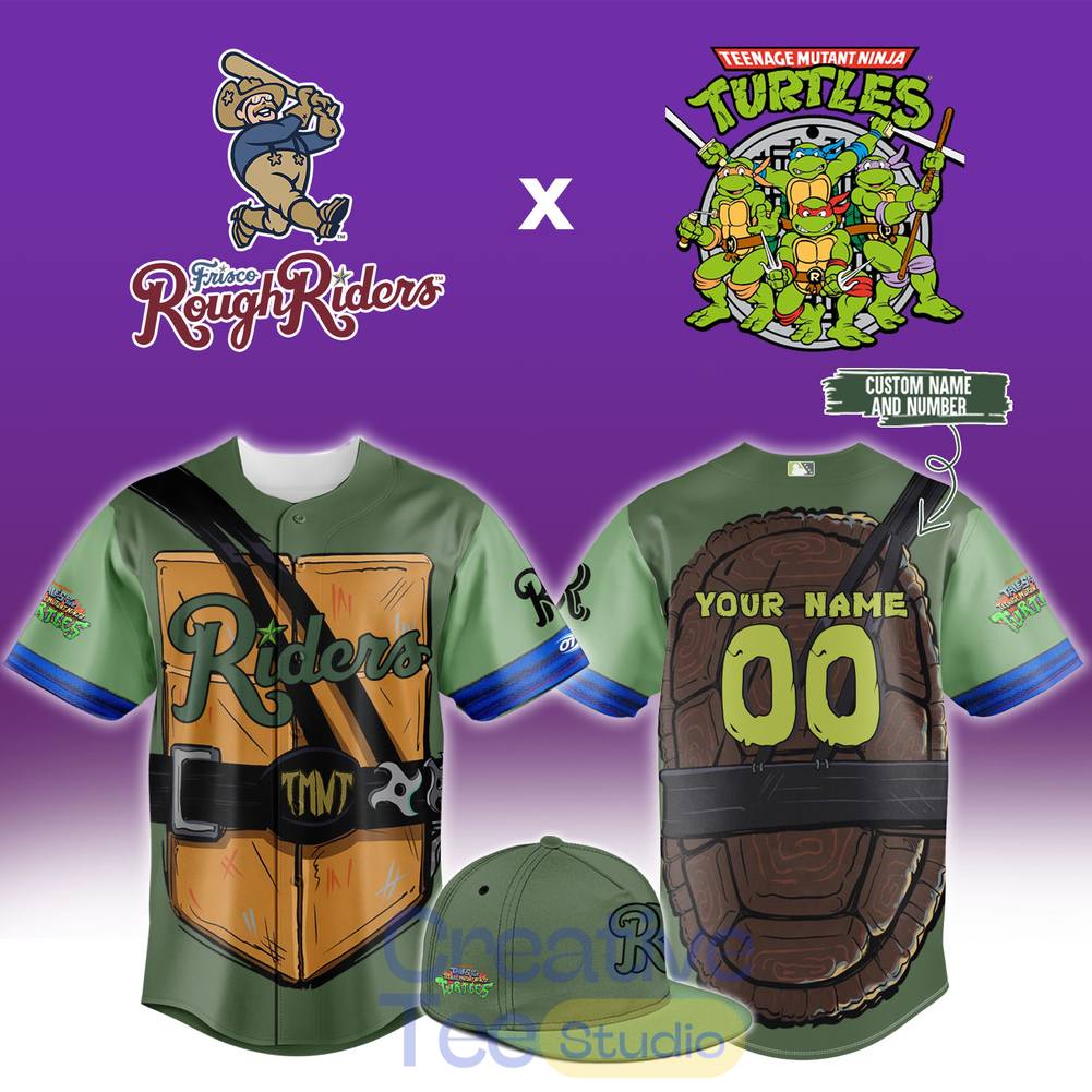 Frisco RoughRiders x Teenage Mutant Ninja Turtles Night 2026 Custom Baseball Jersey
