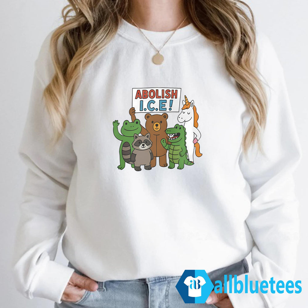 Frog Bear Raccoon Abolish ICE Shirt