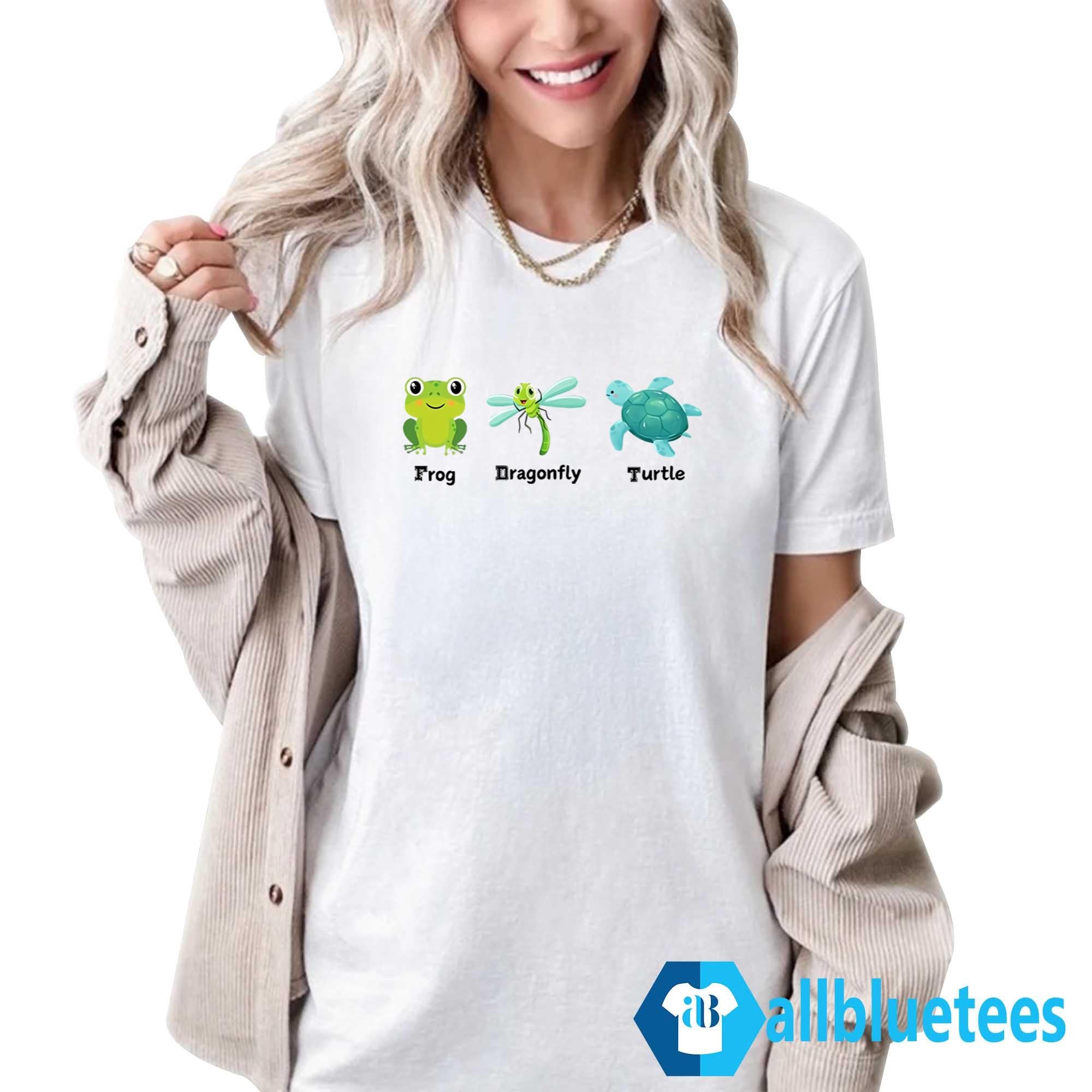 Frog Dragonfly Turtle Shirt