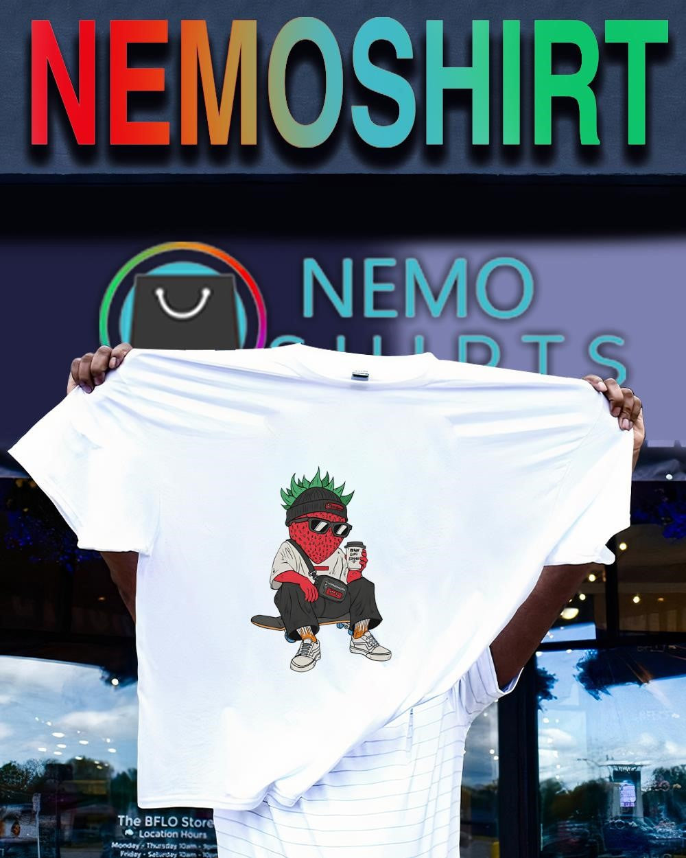 Fruit Hypebeasts Moe the Strawberry shirt