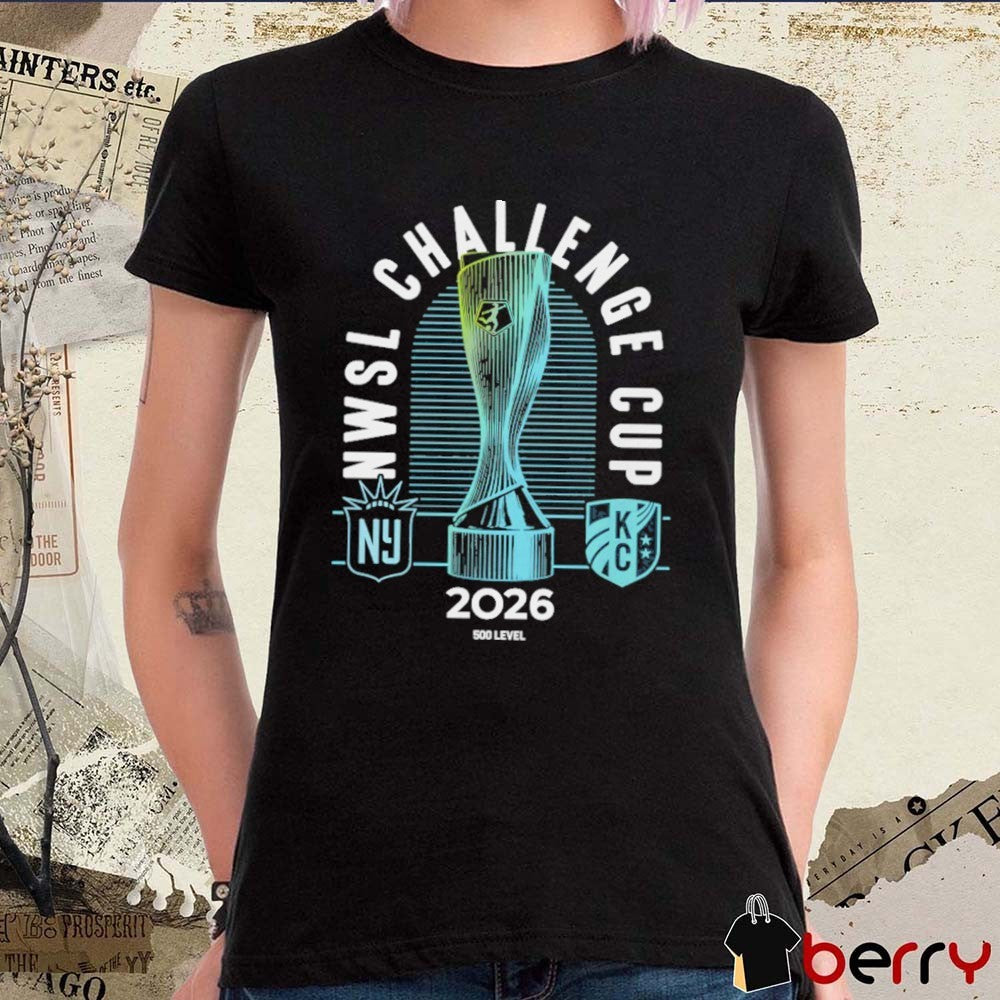 NWSL Challenge Cup 2026 Gotham FC Vs. Kansas City Current Trophy t-shirt