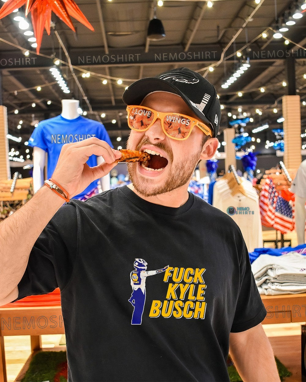Fuck Kyle Busch NASCAR graphic shirt