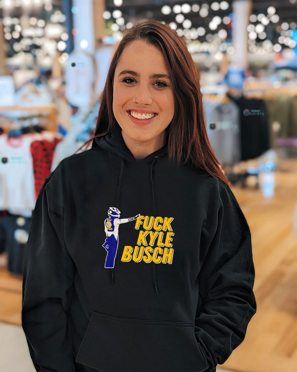 Fuck Kyle Busch NASCAR graphic shirt
