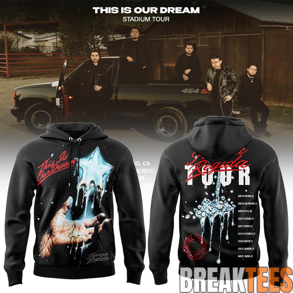 Fuerza Regida This is Our Dream Tour Black 2026 Hoodie