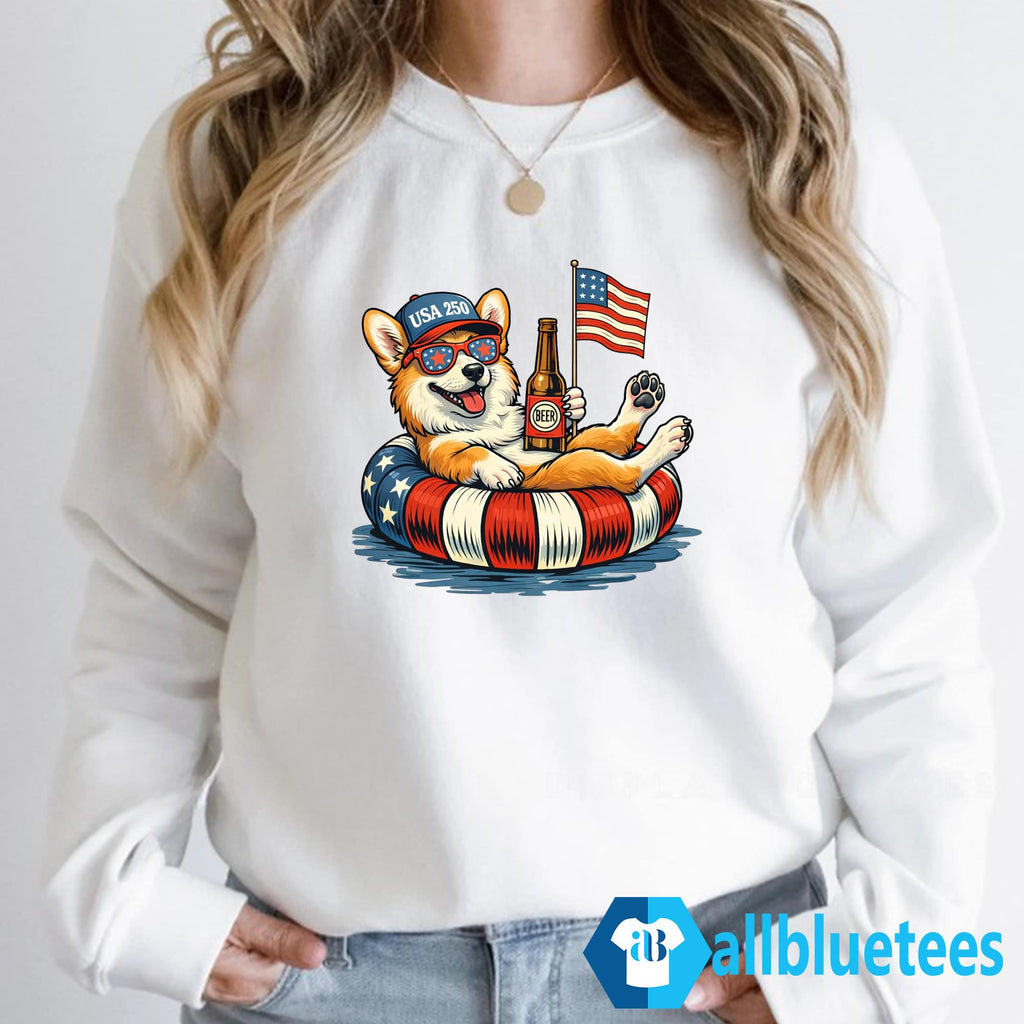 Funny Corgi USA 250 Shirt
