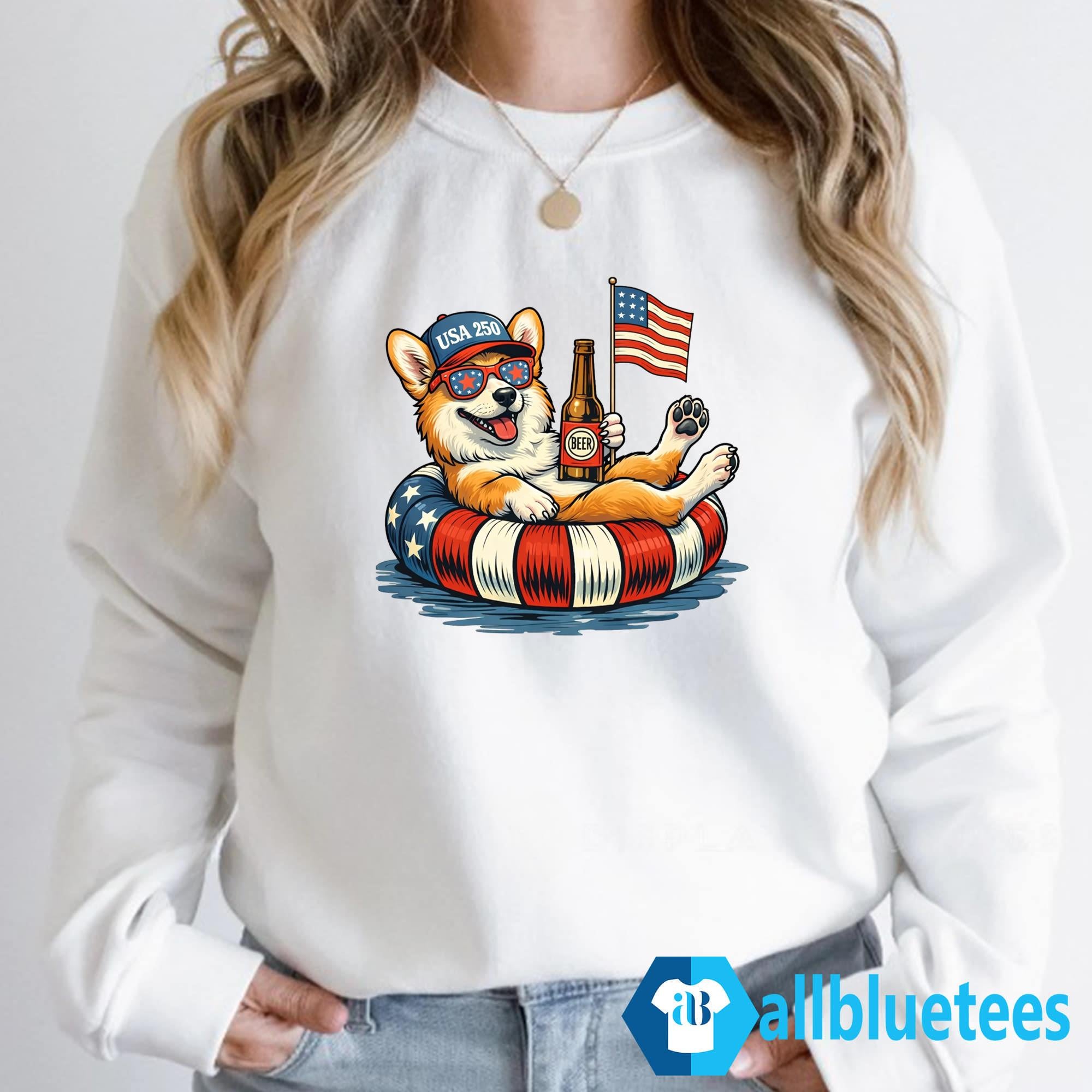 Funny Corgi USA 250 Shirt