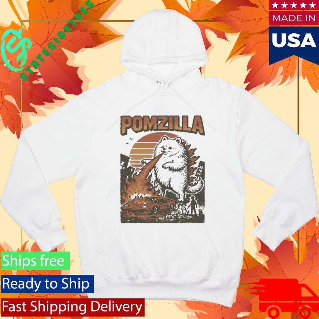 Funny Pomeranian Godzilla Shirt