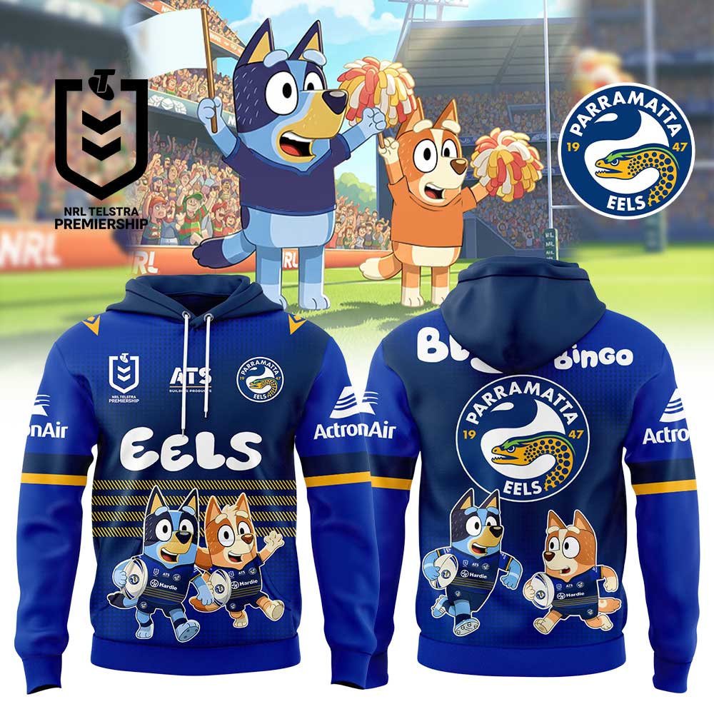 Parramatta Eels Bluey and Bingo Shirt, Hoodie
