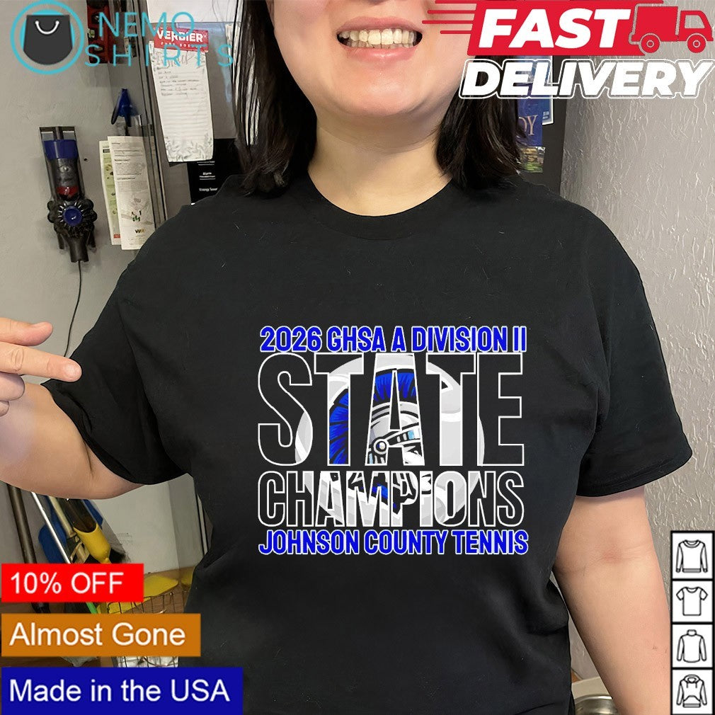 GHSA 2026 A Division II State Champions Johnson County Tennis shirt