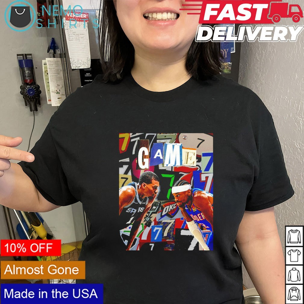 Game 7 for a trip to the NBA Finals Spurs vs OKC matchup shirt
