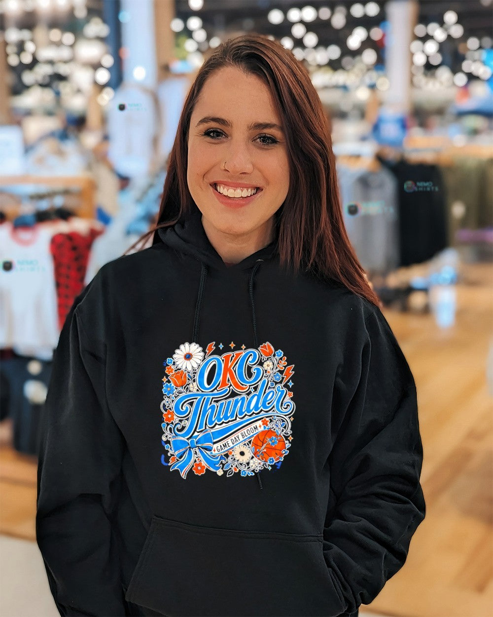 Game Day Bloom Oklahoma City Thunder graphic shirt