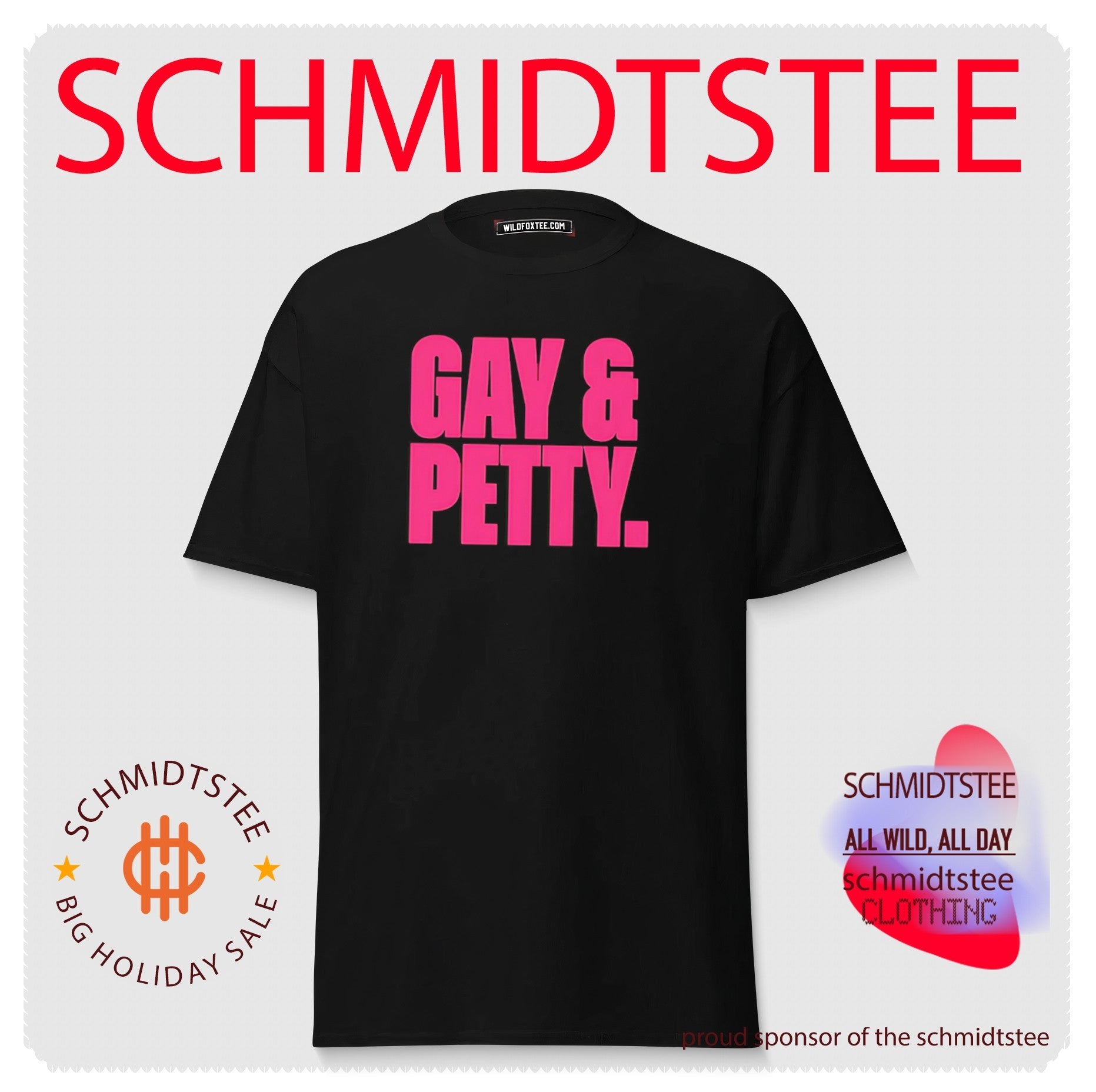 Gay and Petty LGBTQ Pride Sassy Funny Slogan shirt