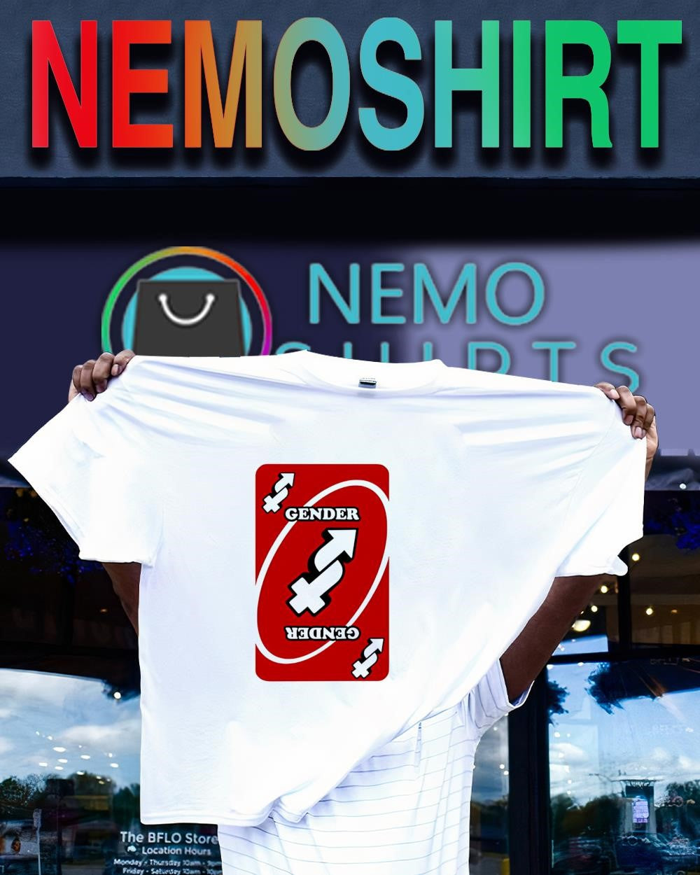 Gender Uno Reverse card shirt
