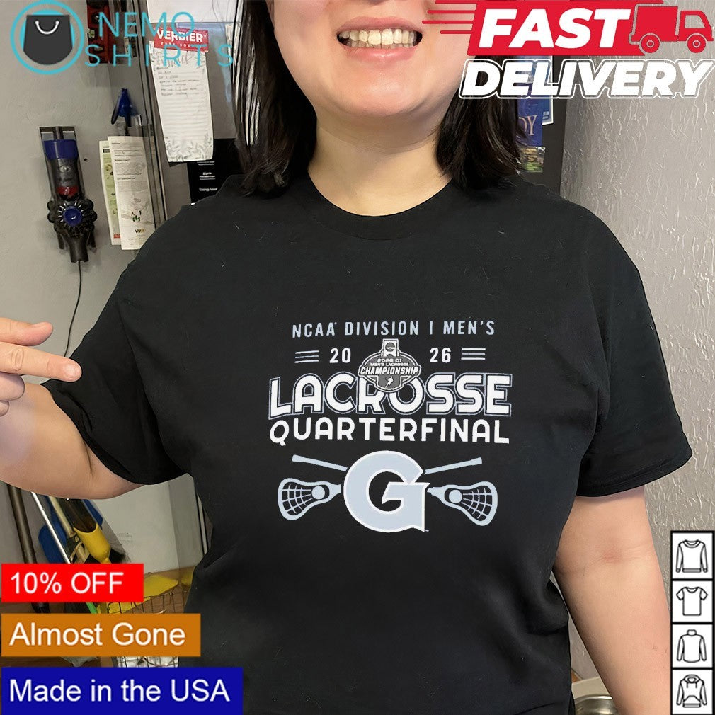 Georgetown Hoyas NCAA DI men’s 2026 lacrosse quarterfinal shirt