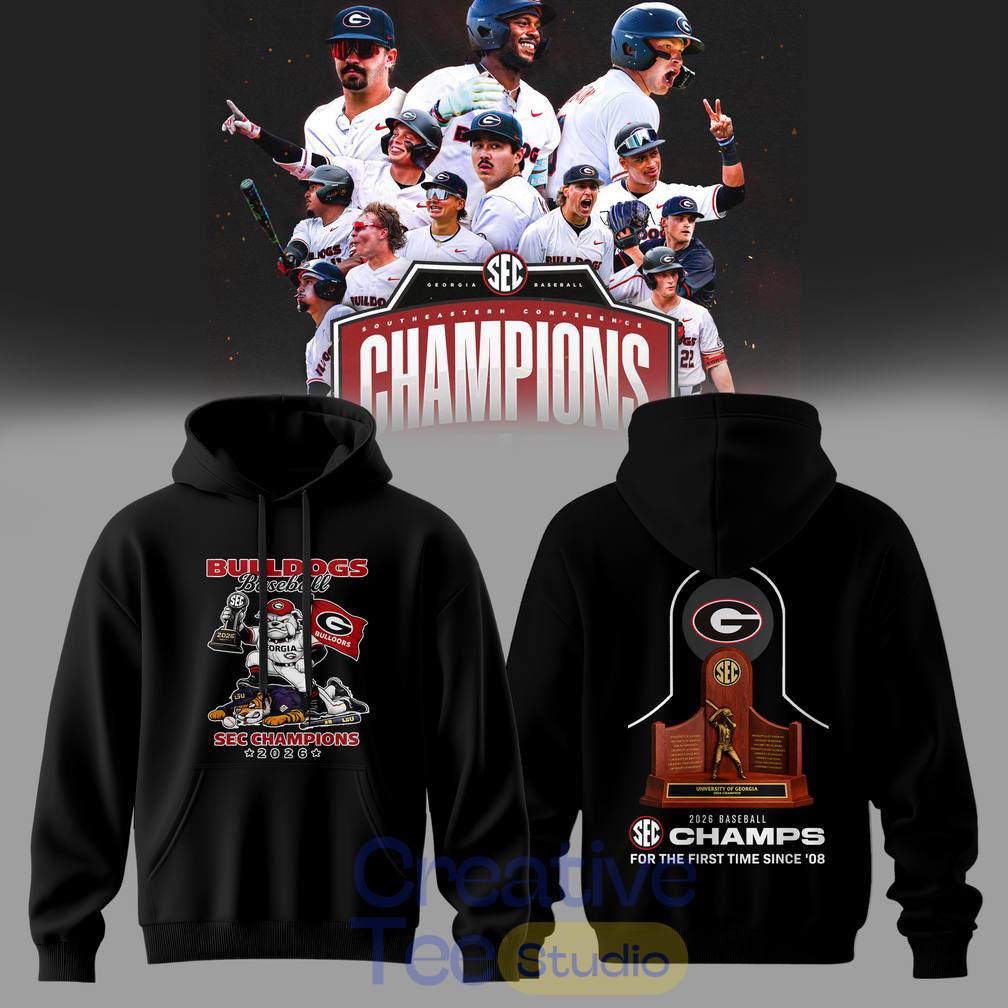 Georgia Bulldogs SEC 2026 Baseball Champions Hoodie