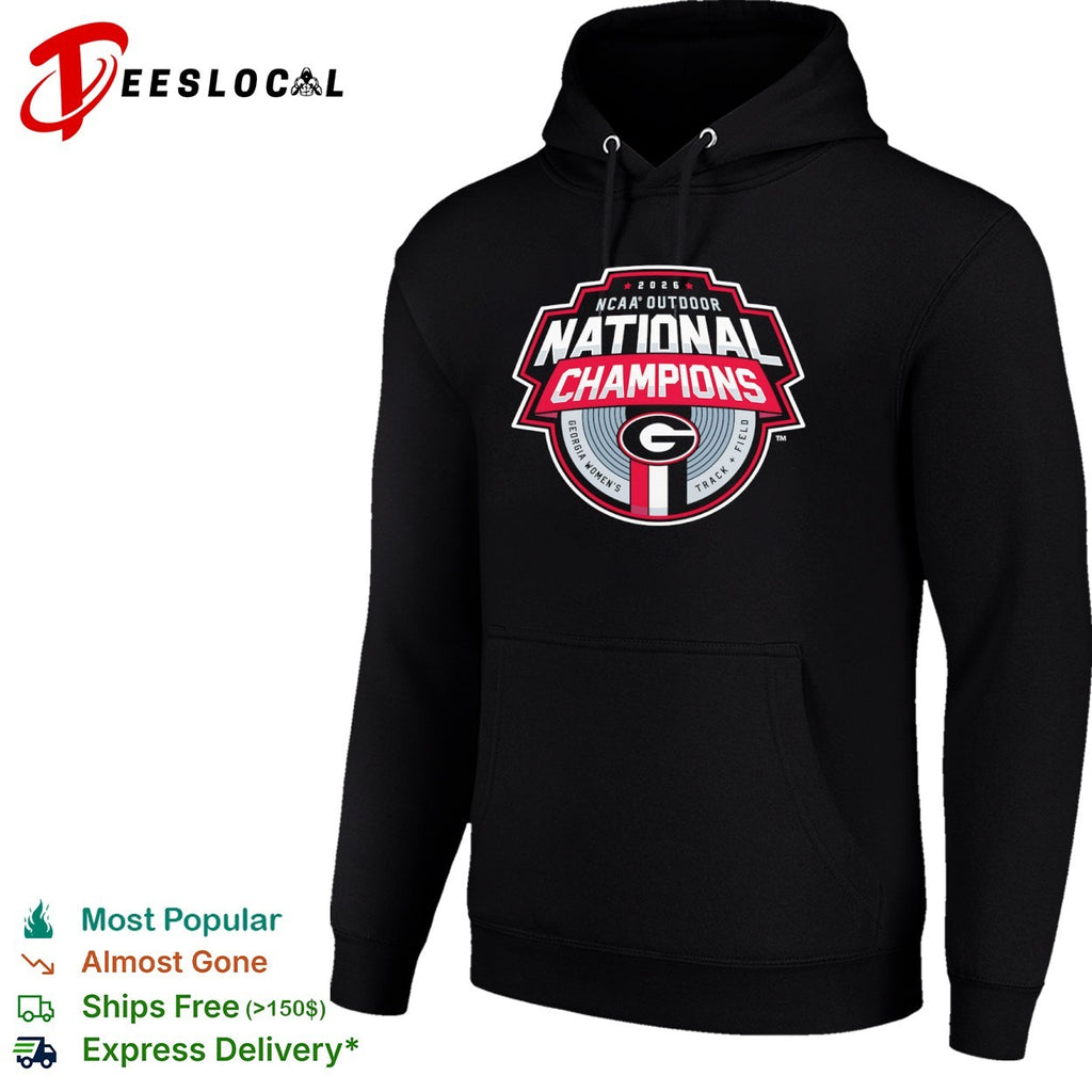 Georgia Womens Track Field 2026 NCAA outdoor national champions logo shirt