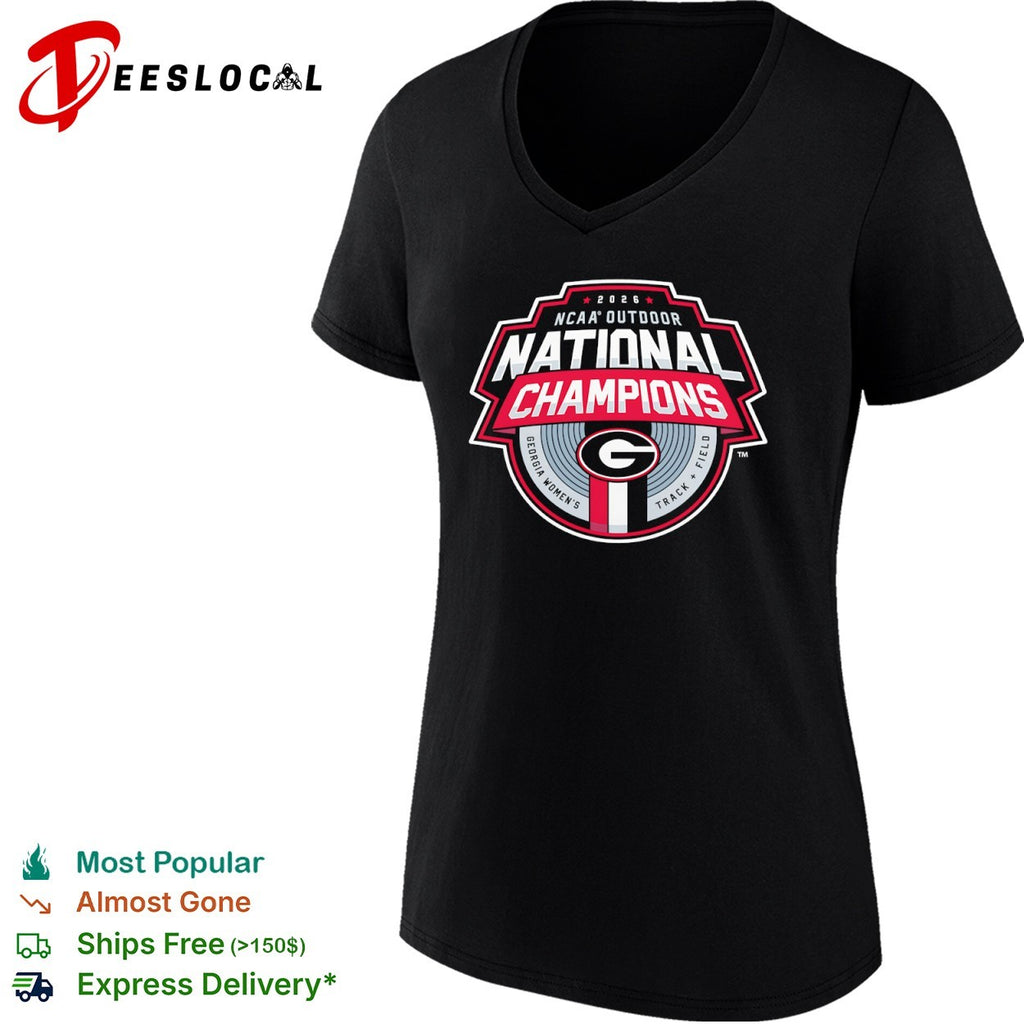 Georgia Womens Track Field 2026 NCAA outdoor national champions logo shirt