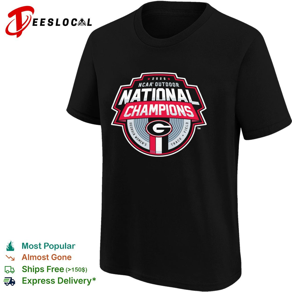 Georgia Womens Track Field 2026 NCAA outdoor national champions logo shirt