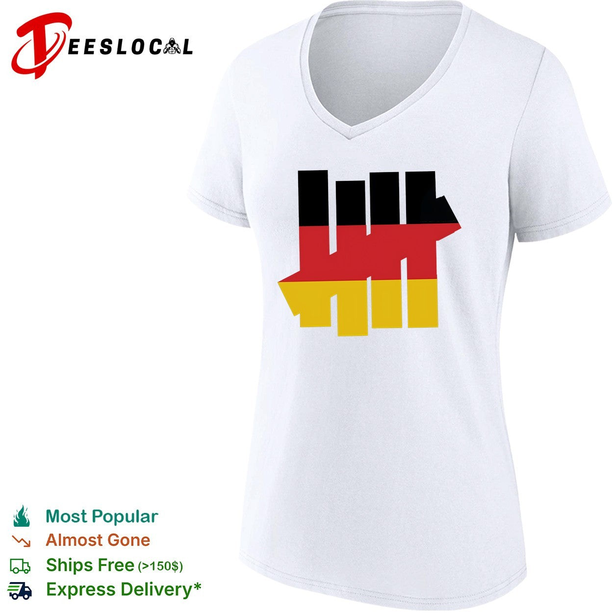 Germany flag Undefeated logo shirt