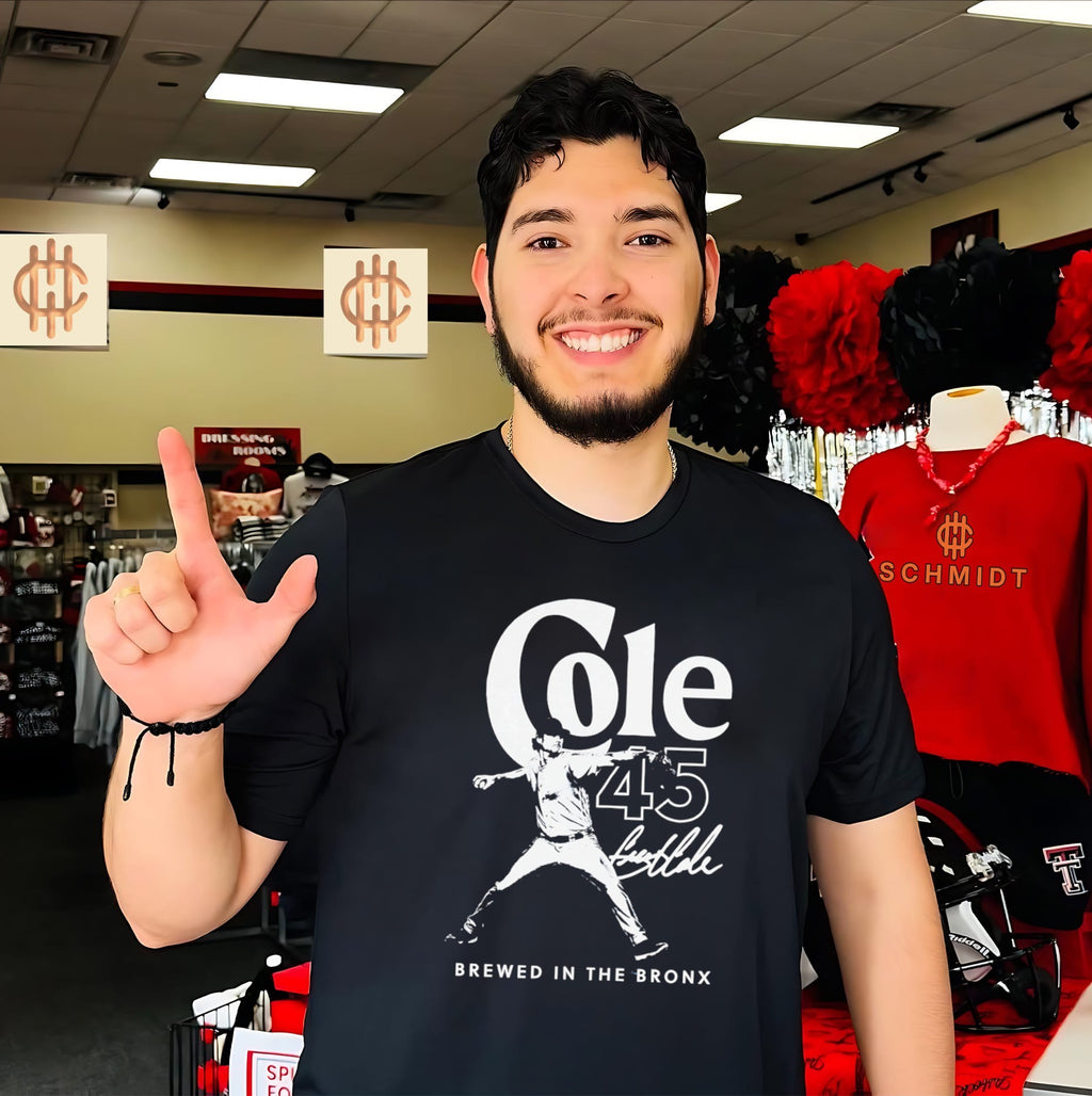 Gerrit Cole 45 New York Yankees Brewed in the Bronx shirt