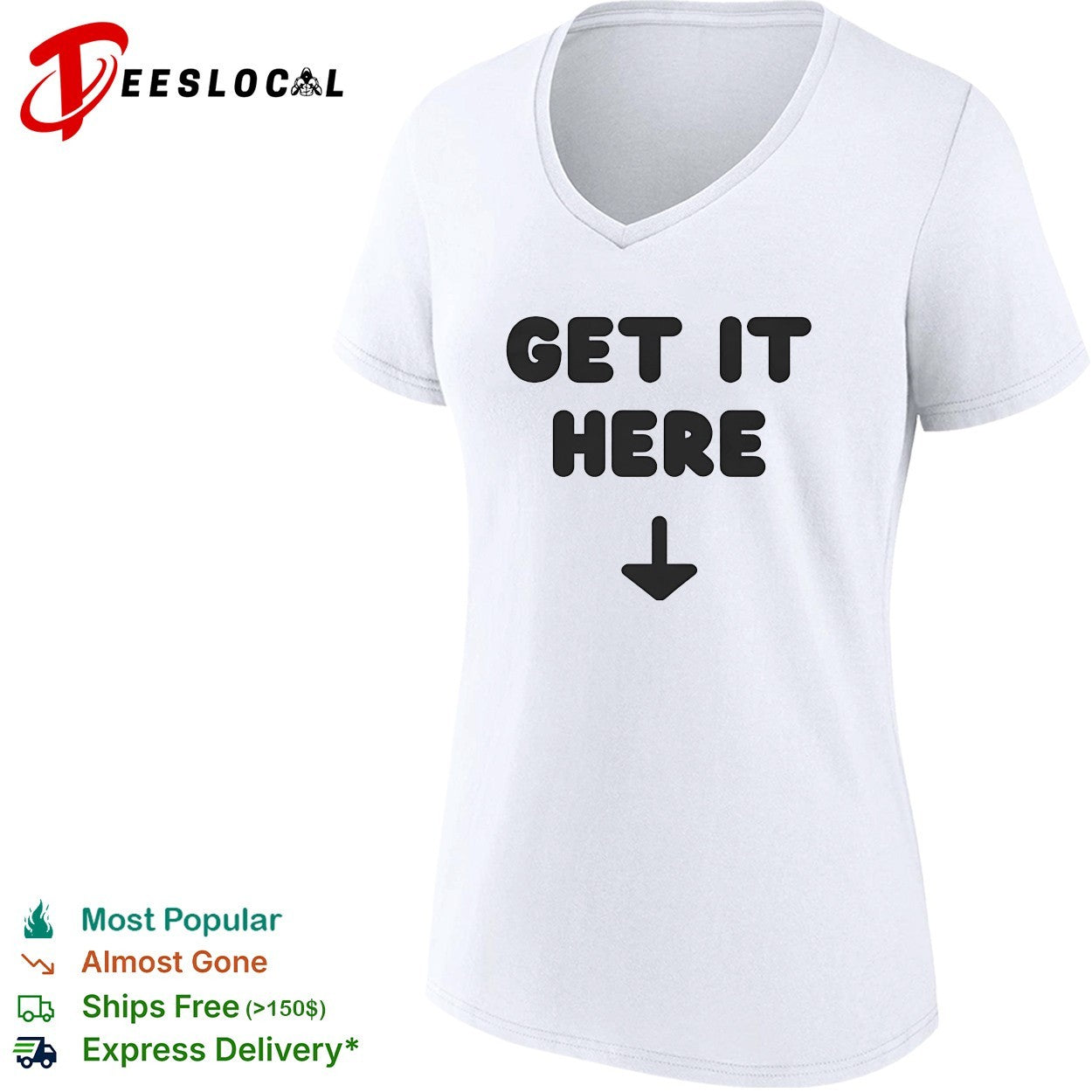 Get it here arrow down shirt