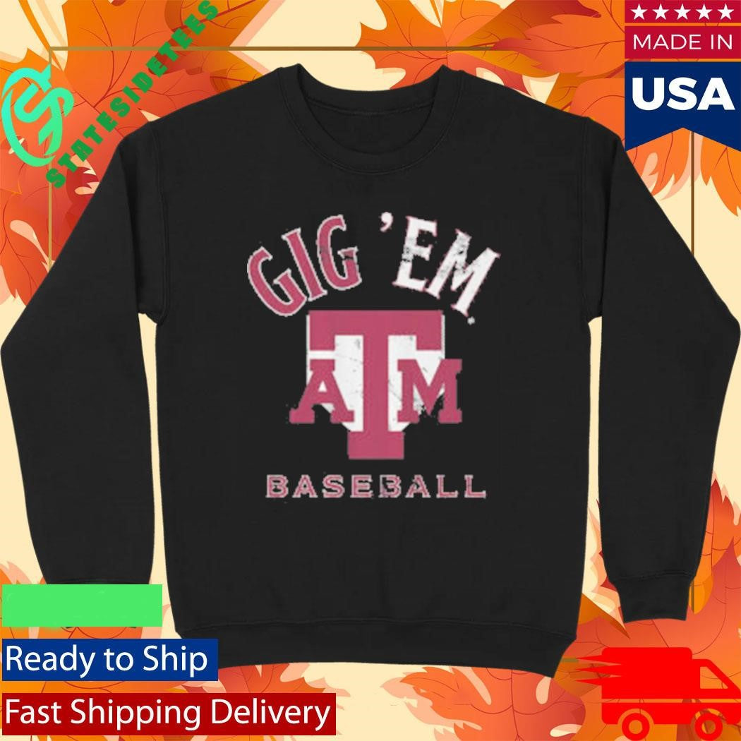 Gig ’Em ATM Diamond Logo Texas A&M Baseball Shirt