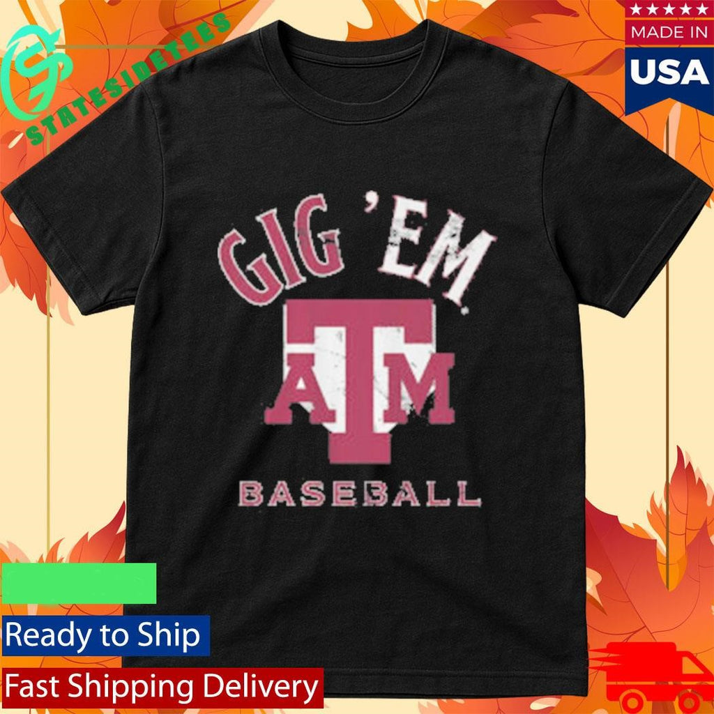 Gig ’Em ATM Diamond Logo Texas A&M Baseball Shirt