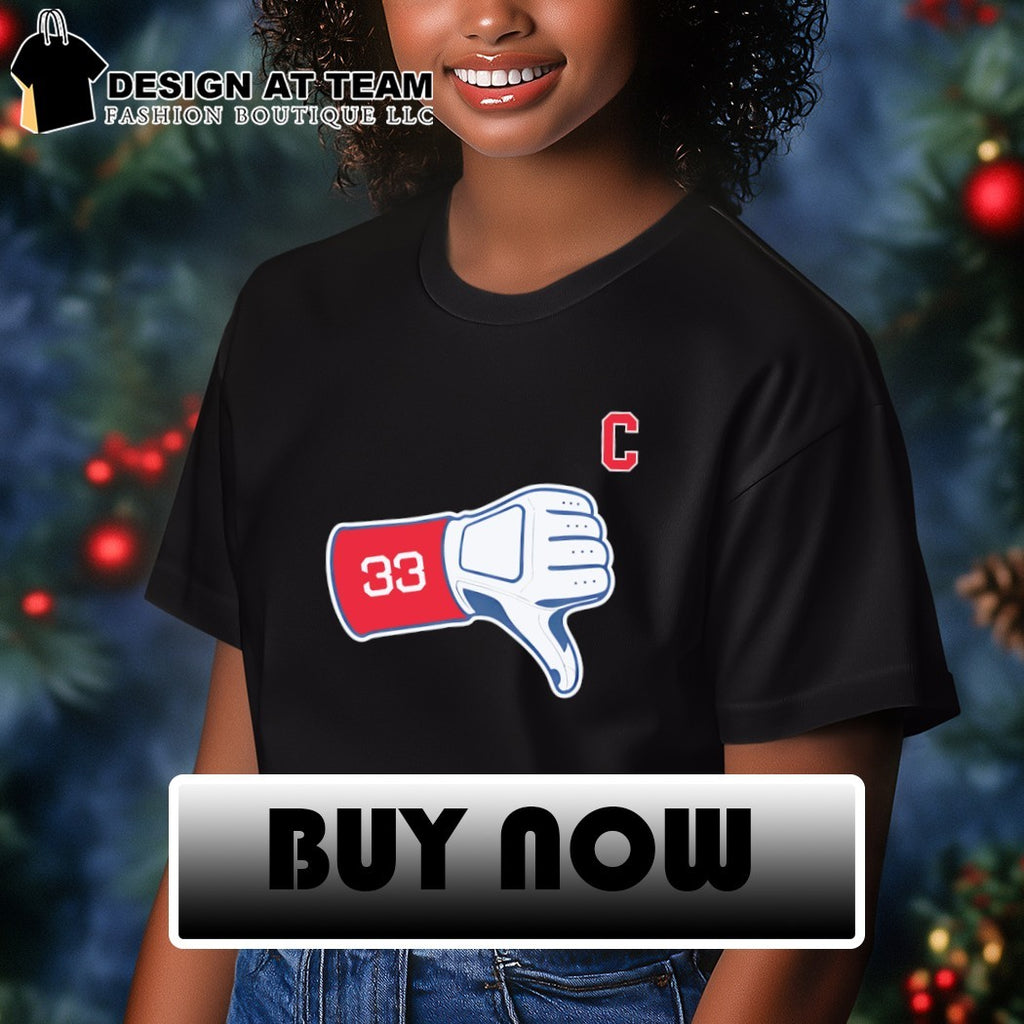 Glove Thumbs Down Hunter Gaddis Cleveland Guardians Baseball MLB 2026 shirt